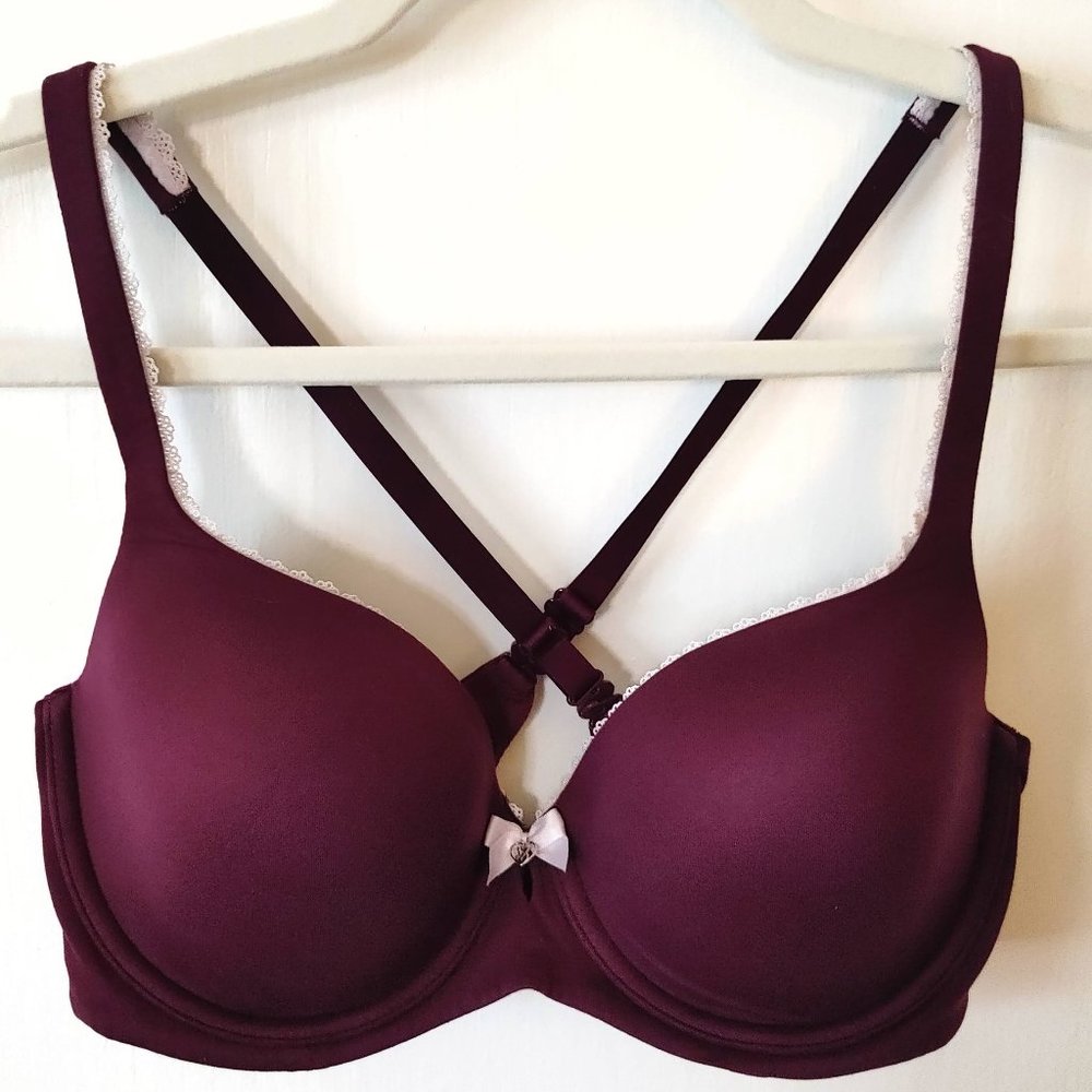 Victoria's Secret Body by Victoria Lightly Lined Demi Bra Plum 36C